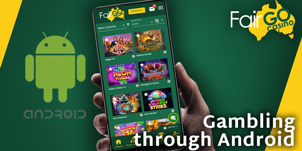 start playing pokies at Fair GO Casino through Android device