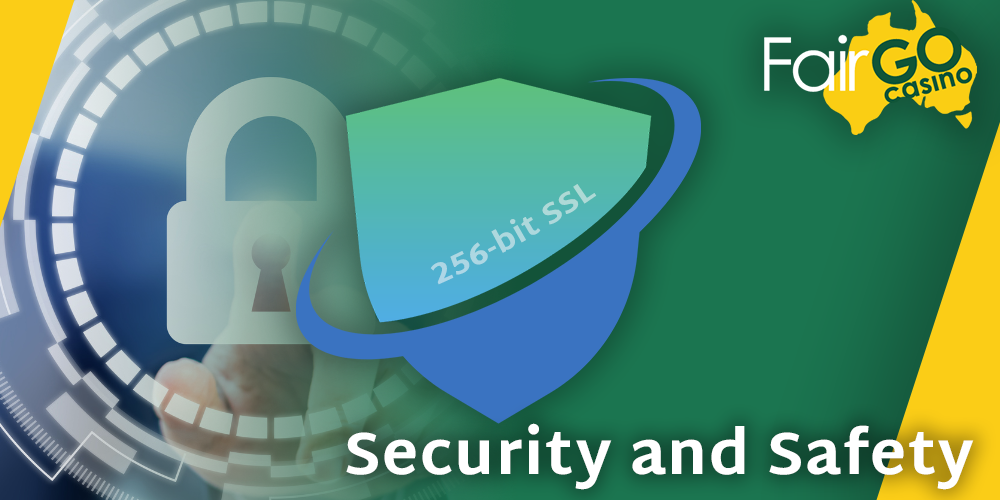 Security at Fair GO Casino - 256-bit SSL encryption