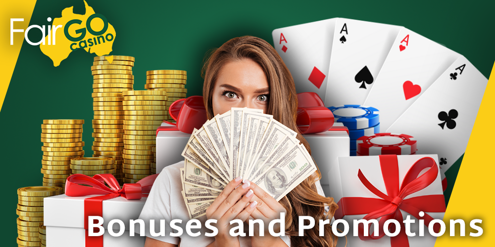 Bonuses and Promotions at Fair GO Casino for new and regular players