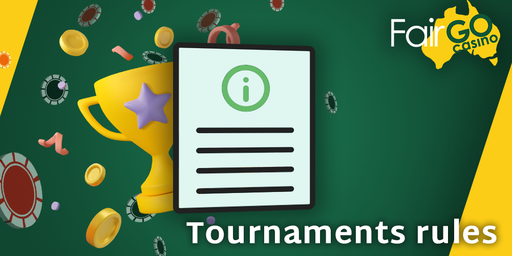 Tournaments rules at Fair GO Casino