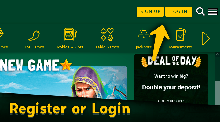 Sign in to your Fair Go Casino account to get the bonus