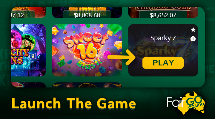 Launch the freespin game at Fair Go Casino with a coupon
