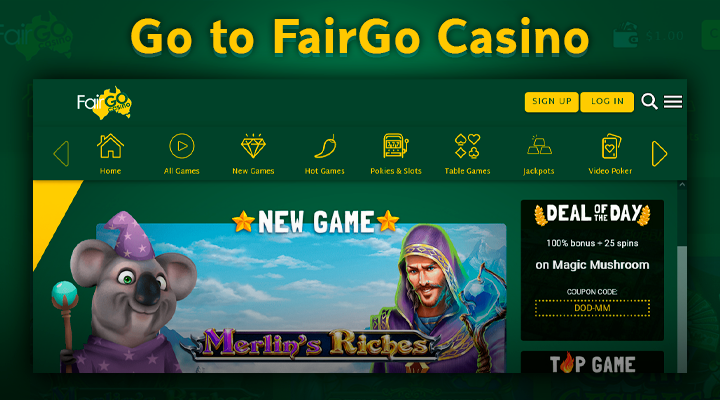 Registration for a new player at Fair Go casino