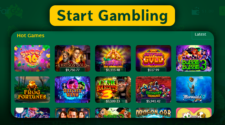 Start playing pokies at Fair Go casino for real money
